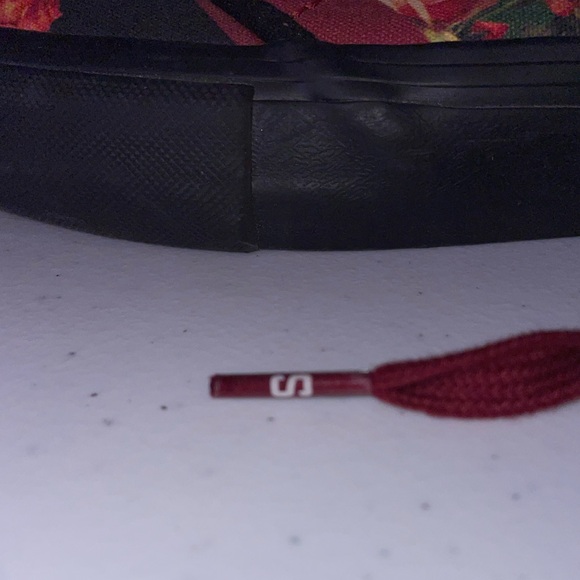 Supreme Vans Jean Paul Gaultier Floral Chukka Pro Cardinal Shoes Size 10 - Picture 5 of 12